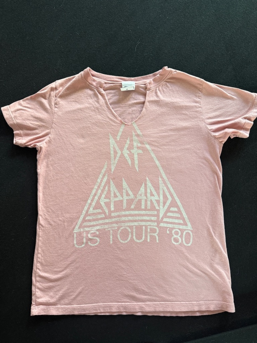 LetLuv Light Pink Short Sleeve Graphic Tee